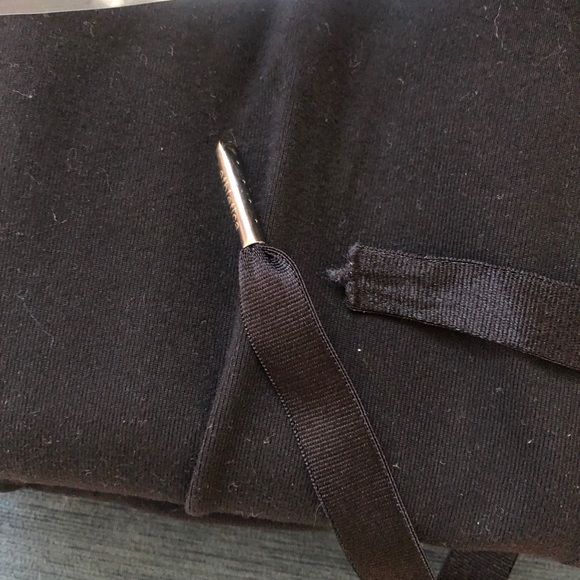 lululemon Draw String Black Leggings Size 4 - Picture 6 of 6